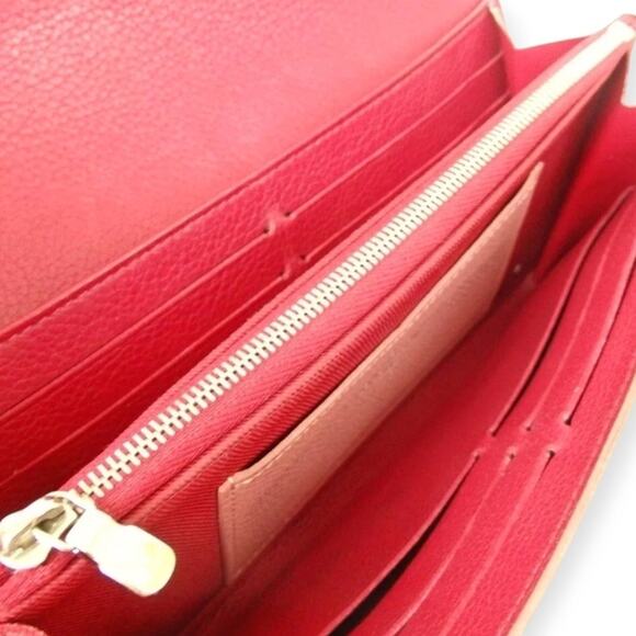Authentic LV Louis Vuitton Two Tone My Lock Me Red x Pink Leather Long Wallet - Picture 6 of 12